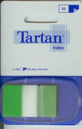 3M Tartan Index 6805-3EU standard jelölőcímke - zöld - 50 címke / bliszter