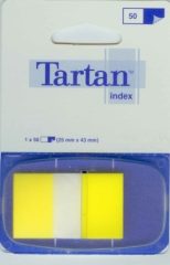   3M Tartan Index 6805-5EU standard jelölőcímke - sárga - 50 címke / bliszter