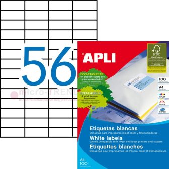 APLI 01284 öntapadós etikett címke
