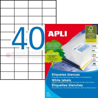 APLI 01286 öntapadós etikett címke