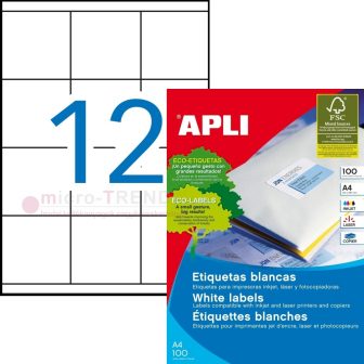 APLI 01290 öntapadós etikett címke