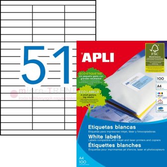 APLI 01294 öntapadós etikett címke