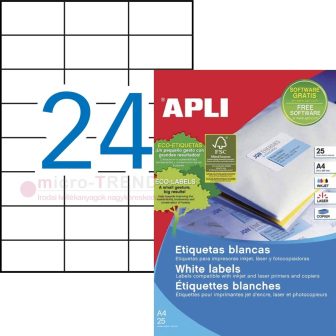 APLI 10818 öntapadós etikett címke