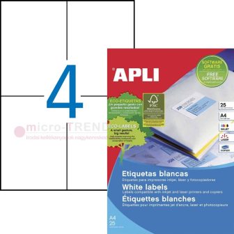 APLI 10827 öntapadós etikett címke