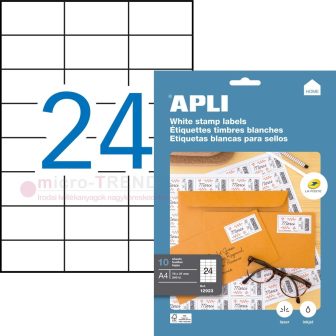 APLI 12923 öntapadós etikett címke