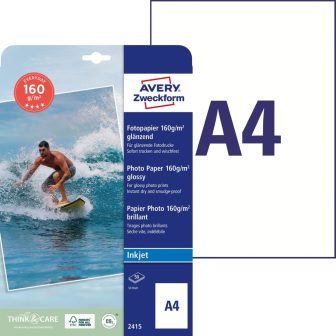 Avery Zweckform 2415 tintasugaras nyomtatóval nyomtatható fotópapír
