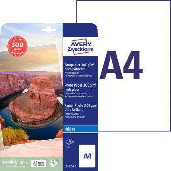Avery Zweckform 2482-20 tintasugaras nyomtatóval nyomtatható fotópapír