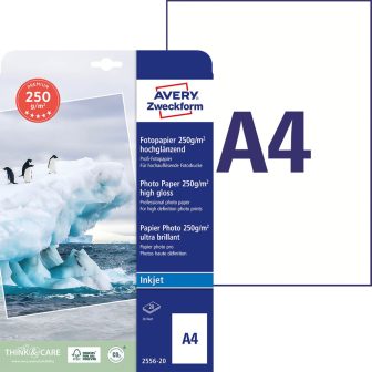 Avery Zweckform 2556-20 tintasugaras nyomtatóval nyomtatható fotópapír