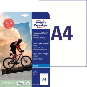 Avery Zweckform 2572-50 tintasugaras nyomtatóval nyomtatható fotópapír