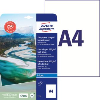 Avery Zweckform 2739 tintasugaras nyomtatóval nyomtatható fotópapír