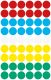 Avery Zweckform 12 mm átmérőjű öntapadó vegyes színű jelölő címke, jelölő pötty, jelölő pont