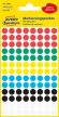 Avery Zweckform 8 mm átmérőjű öntapadó vegyes színű jelölő címke, jelölő pötty, jelölő pont