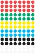 Avery Zweckform 8 mm átmérőjű öntapadó vegyes színű jelölő címke, jelölő pötty, jelölő pont