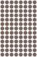 Avery Zweckform 8 mm átmérőjű öntapadó barna színű jelölő címke, jelölő pötty, jelölő pont