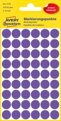 Avery Zweckform 12 mm átmérőjű öntapadó lila színű jelölő címke, jelölő pötty, jelölő pont
