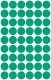 Avery Zweckform 12 mm átmérőjű öntapadó zöld színű jelölő címke, jelölő pötty, jelölő pont