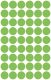 Avery Zweckform 12 mm átmérőjű öntapadó neon zöld színű jelölő címke, jelölő pötty, jelölő pont