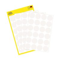 Avery Zweckform 18 mm átmérőjű öntapadó fehér színű jelölő címke, jelölő pötty, jelölő pont