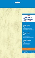   Avery Zweckform No. 32085 univerzális 210 x 297 mm (A4) méretű, 90 g -os bézs színű márványmintás matt papír - 50 ív / csomag (Avery 32085)