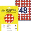 Avery Zweckform 18 mm átmérőjű öntapadó piros színű jelölő címke, jelölő pötty, jelölő pont Avery Zweckform 18 mm átmérőjű öntapadó piros színű jelölő címke, jelölő pötty, jelölő pont