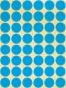 Avery Zweckform 18 mm átmérőjű öntapadó kék színű jelölő címke, jelölő pötty, jelölő pont