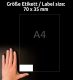 Avery Zweckform 3422 öntapadós etikett címke