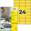 Avery Zweckform 70 x 37 mm méretű, sárga színű nyomtatható öntapadós etikett címke