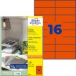 Avery Zweckform 105 x 37 mm méretű, piros színű nyomtatható öntapadós etikett címke Avery Zweckform 105 x 37 mm méretű, piros színű nyomtatható öntapadós etikett címke