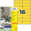 Avery Zweckform 105 x 37 mm méretű, sárga színű nyomtatható öntapadós etikett címke Avery Zweckform 105 x 37 mm méretű, sárga színű nyomtatható öntapadós etikett címke