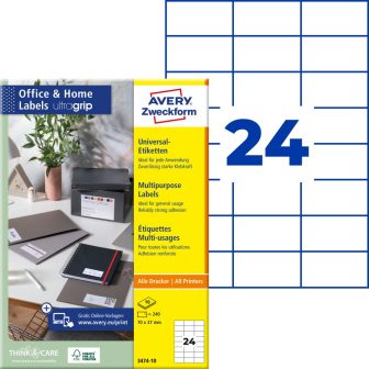 Avery Zweckform 3474-10 öntapadós etikett címke