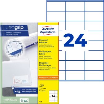 Avery Zweckform 3475 öntapadós etikett címke