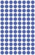 Avery Zweckform 8 mm átmérőjű öntapadó kék színű jelölő címke, jelölő pötty, jelölő pont