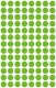 Avery Zweckform 8 mm átmérőjű öntapadó zöld színű jelölő címke, jelölő pötty, jelölő pont