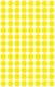 Avery Zweckform 8 mm átmérőjű öntapadó sárga színű jelölő címke, jelölő pötty, jelölő pont
