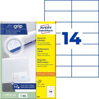 Avery Zweckform 3653 öntapadós etikett címke