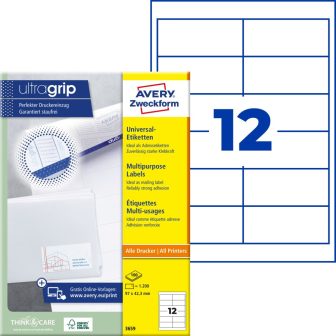 Avery Zweckform 3659 öntapadós etikett címke