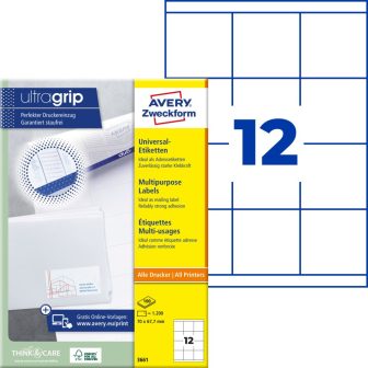 Avery Zweckform 3661 öntapadós etikett címke