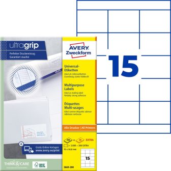 Avery Zweckform 3669-200 öntapadós etikett címke