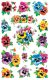 Avery Zweckform Z-Design No. 4398 öntapadó papír matrica - különféle színű virág mintával - kiszerelés: 3 ív / csomag (Avery Z-Design 4398)