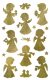 Avery Zweckform Z-Design No. 52393 öntapadó karácsonyi fólia matrica - arany színű angyalkák motívumokkal - kiszerelés: 2 ív / csomag (Avery Z-Design 52393)
