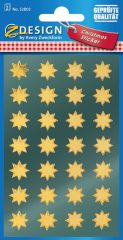   Avery Zweckform Z-Design No. 52803 magasfényű, öntapadó fólia matrica - arany színű csillagokkal - kiszerelés: 2 ív / csomag (Avery Z-Design 52803)