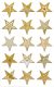 Avery Zweckform Z-Design No. 52873 öntapadó karácsonyi fólia matrica - arany színű csillagok motívumokkal - kiszerelés: 1 ív / csomag (Avery Z-Design 52873)