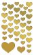 Avery Zweckform Z-Design No. 53282 átlátszó fólia matrica - arany szívek mintával - kiszerelés: 2 ív / csomag (Avery Z-Design 53282)