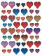 Avery Zweckform Z-Design No. 55209 kristály 3D matrica - különböző színű szív mintával - kiszerelés: 1 ív / csomag (Avery Z-Design 55209)
