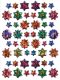 Avery Zweckform Z-Design No. 55231 kristály 3D matrica - különböző színű csillag mintával - kiszerelés: 1 ív / csomag (Avery Z-Design 55231)