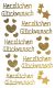 Avery Zweckform Z-Design No. 55490 öntapadó arany színű matrica Herzlichen Glückwunsch felirattal.