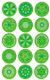 Avery Zweckform Z-Design No. 55597 öntapadó papír matrica zöld virágok képekkel.