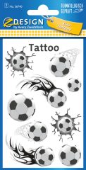 Avery Zweckform Z-Design No. 56740 öntapadó tetoválás matrica focilabdák motívumokkal.