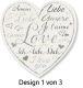 Avery Zweckform Z-Design No. 56813 öntapadó dekorációs matrica szerelem motívumokkal.