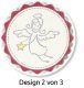 Avery Zweckform Z-Design No. 56826 öntapadó karácsonyi matrica angyalkás motívumokkal.